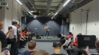 Ed Sheeran turns up at students’ music studio to give surprise performance