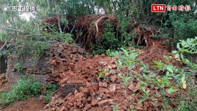 獨家》湖口大圓山陣地八卦窯竟遭惡意破壞 緊急公告為暫定古蹟（志工提供）