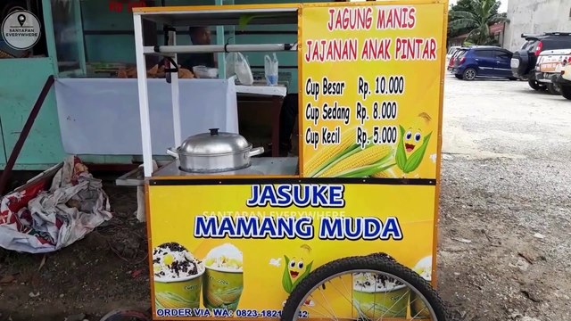 YUMMY JASUKE CORN CHEESE  ADD MILK INDONESIAN STREET FOOD