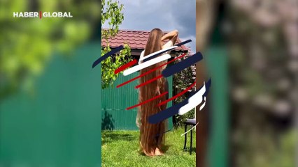Rapunzel gibi kızın saçları gündem oldu: Bu saçlar Shakira'da yok!