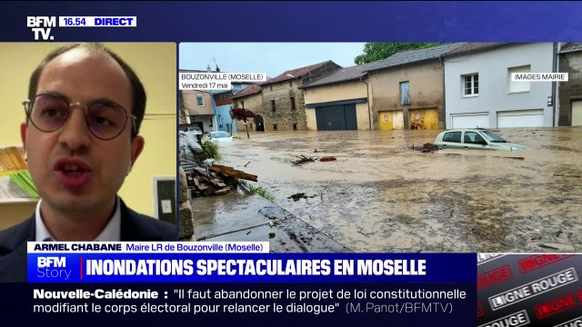 Inondations en Moselle: Nous faisons face à une situation plus que dramatique et plus qu'historique affirme Armel Chabane, maire LR de Bouzonville
