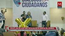 Xóchitl Gálvez acepta que INE fiscalice marcha de Marea Rosa como cierre de campaña