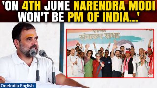 Rahul Gandhi says 'It is PM Modi's Departure on June 4' | Fiery Speech in Raebareli Rally | Oneindia