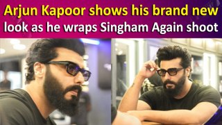 Arjun Kapoor shows his brand new look as he wraps Singham Again shoot
