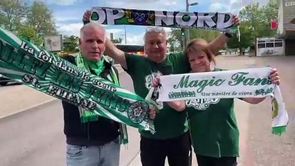 SRM/ASSE : Un millier de supporters Stéphanois à Rouen