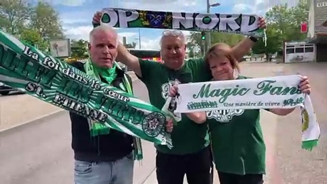 SRM/ASSE : Un millier de supporters Stéphanois à Rouen