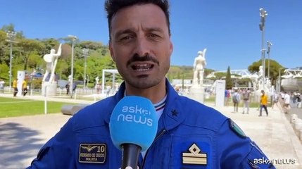 Frecce Tricolori sorvolano il Centrale del Foro Italico