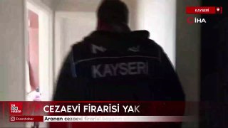 Kayseri'de aranan cezaevi firarisi bazanın altından çıktı
