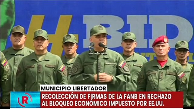 Caracas | FANB recolecta firmas para exigir fin de las sanciones de Estados Unidos Contra Venezuela