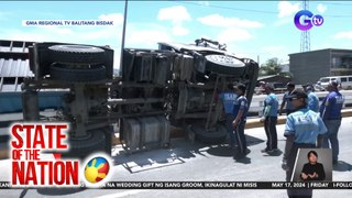 Trailer truck, tumagilid sa Mandaue City, Cebu | SONA