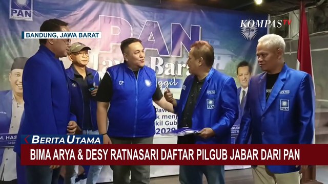 Bima Arya dan Desy Ratnasari Serahkan Formulir Pendaftaran Pilgub Jabar