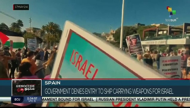 FTS 12:30 17-05: Spain denies port call for ship carrying arms to Israel