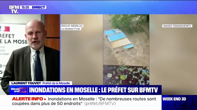 Inondations en Moselle: le préfet appelle à respecter les barrages et les consignes de sécurité