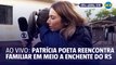 Patrícia Poeta reencontra familiares ao vivo no RS