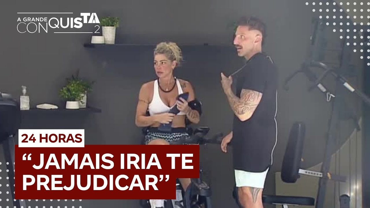 Guipa pede perdão para Cátia e promete protegê-la no jogo  | A Grande Conquista