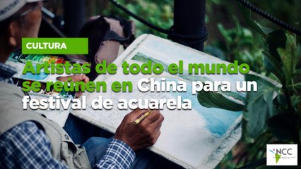 Artistas de todo el mundo se reúnen en China para un festival de acuarela