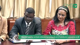 [#Reportage] Gabon : Ndong Sima engagé dans une franche collaboration avec le bureau de suivi et d’évaluation des recommandations du DNI