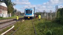 Un tren del Ferrocarril Sarmiento que iba a Once se detuvo entre Flores y Caballito