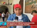 Táchira | Habitantes del mcpio. San Cristóbal recolectan firmas en rechazo al bloqueo de EE.UU.