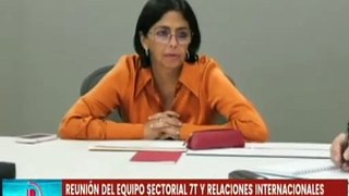 Vpdta. Delcy Rodríguez lidera reunión de trabajo con el Comando de Campaña 