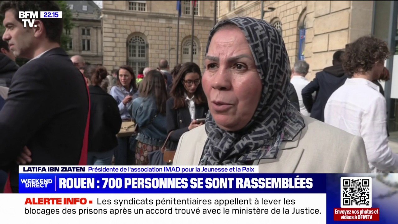 "On doit lutter contre la haine, on est là, on n'a pas peur": à Rouen, un rassemblement a eu lieu en soutien à la communauté juive après l'incendie de la synagogue