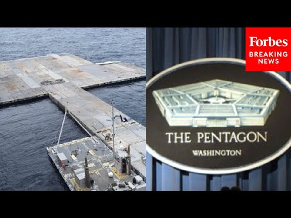 BREAKING NEWS: Pentagon Holds Press Briefing As US Completes Humanitarian Aid Pier In Gaza