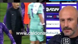 Fiorentina-Napoli 2-2 17/5/24 intervista post-partita Vincenzo Italiano
