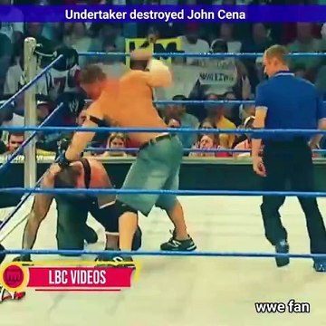 Undertake destroy John cena WWE fans