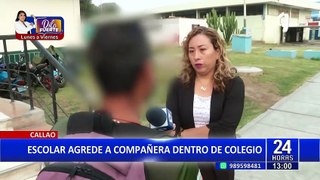 Escolar agrede a compañera en el Callao: directora no se encontraba en colegio cuando ocurrió el hecho