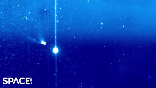 Sun Observatory Time-Lapse Comet 12P/Pons-Brooks And Jupiter