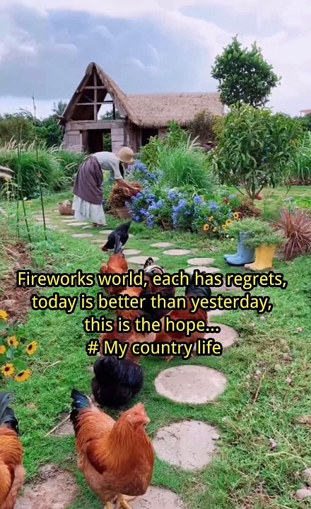 Fireworks world, each has regrets, today is better than yesterday, this is the hope... # My country life