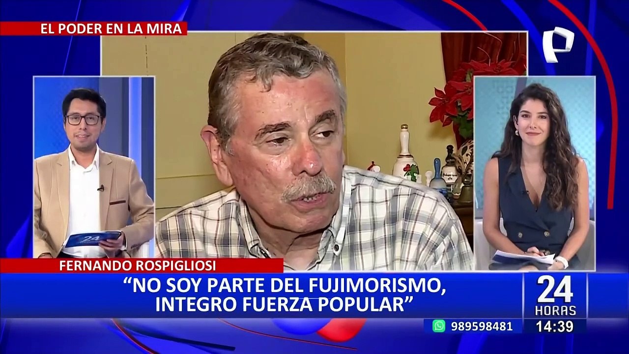 Pese a formar parte de Fuerza Popular: Fernando Rospigliosi niega ser fujimorista