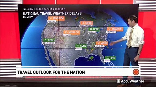 Storms to cause travel delays across multiple parts of the country this weekend