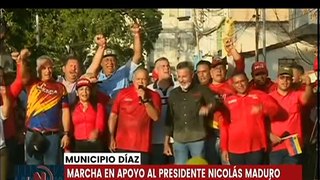 Neoespartanos marchan en respaldo al Presidente Nicolás Maduro y en rechazo a las sanciones