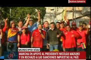 Neoespartanos marchan en respaldo al Presidente Nicolás Maduro y en rechazo a las sanciones