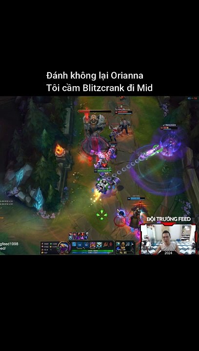 Đánh không lại Orianna, tôi cầm Blitzcrank đi Mid #doitruongfeed #blitzcrank #lmht #lol #reels