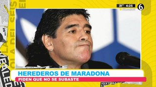 Piden no subastar el balón de oro de Maradona