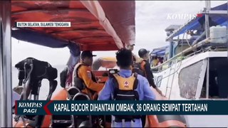 Kapal Bocor Dihantam Ombak di Perairan Kabupaten Buton Selatan, 36 Orang Dievakuasi