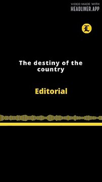 Editorial en inglés | The destiny of the country