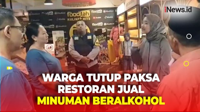 Warga Tutup Paksa dan Gembok Restoran di Rawa Belong karena Jual Minuman Beralkohol dan Kerap Setel Musik Keras