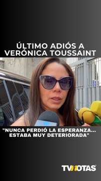 Paola Rojas acude a darle el último adiós a Verónica Toussaint