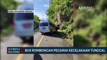 Bus Rombongan Pegawai Kecelakaan Tunggal