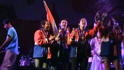 Jambo 82 Delegaciones scouts de Paraguay y Ecuador