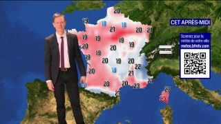 De la pluie et de la grisaille dans le Nord, et des orages dans l'est de la France, avec des températures comprises entre 18°C et 25°C... La météo de ce samedi 18 mai