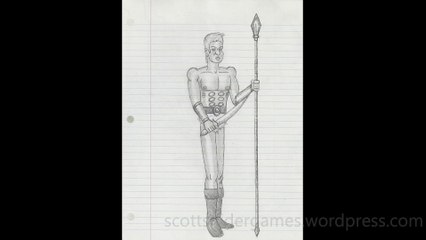 Barbarian Pencil Sketch Video #105 (05-18-2024)