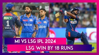 MI vs LSG IPL 2024 Stat Highlights: Nicholas Pooran's Power-Packed Knock Guides Lucknow Super Giants To Victory