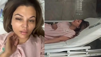 Rakhi Sawant Shares Stomach Tumour Surgery Hospital Inside Video,Public Funny Reaction...