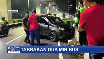 Kecelakaan 2 Minibus di Jalan Rasuna Said Jaksel, 1 Lansia Dilarikan ke RS Terdekat