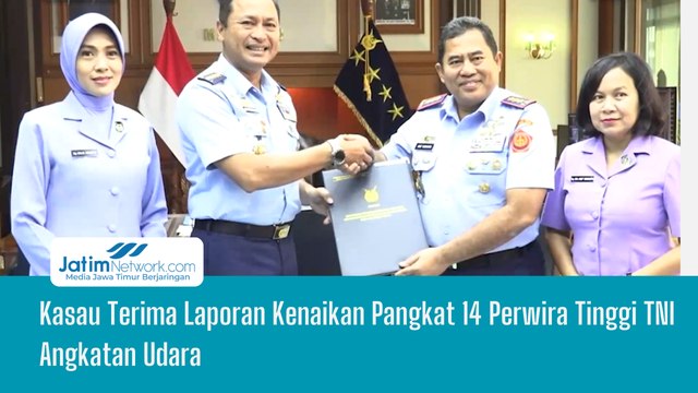 Kasau Terima Laporan Kenaikan Pangkat 14 Perwira Tinggi TNI Angkatan Udara