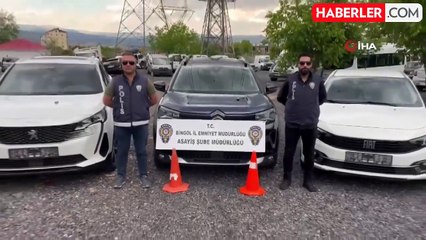 Bingöl'de çalıntı araçlar ele geçirildi